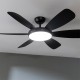 ENERGYSILENCE AERO 5200 BLACK PRO 08559 - Ανεμιστήρας Οροφής 2 σε 1 36 W
