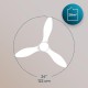 ENERGYSILENCE AERO 5200 WHITE 08491 - Ανεμιστήρας Οροφής 2σε1 40 W