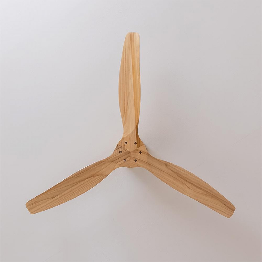 ENERGYSILENCE AERO 5500 AQUA IRONLIGHTWOODCONNECTED 08522 - Ανεμιστήρας Οροφής Wi-Fi IP44 με Τηλ/ριο 40W