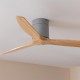 ENERGYSILENCE AERO 5500 AQUA IRONLIGHTWOODCONNECTED 08522 - Ανεμιστήρας Οροφής Wi-Fi IP44 με Τηλ/ριο 40W