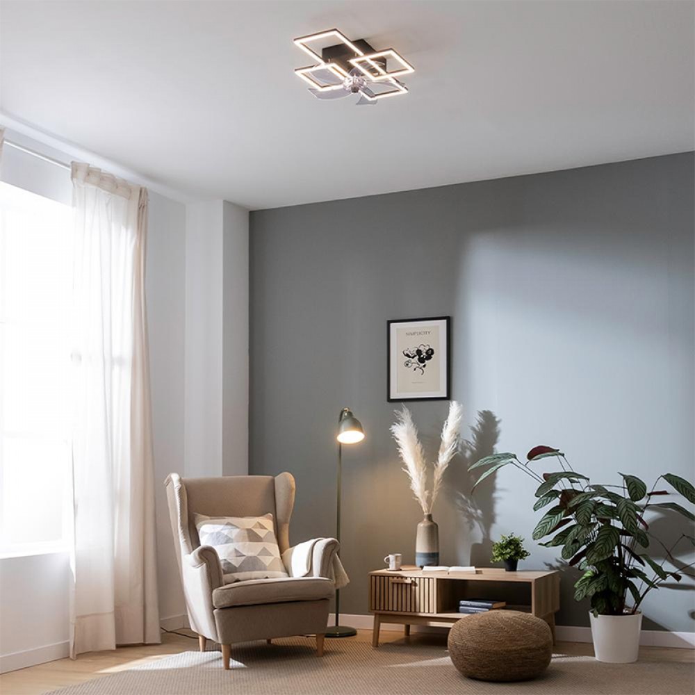 ENERGYSILENCE LAMPAERO 690 FLOWLIGHT 08651 - Ανεμιστήρας Οροφής 2 σε 1 20W