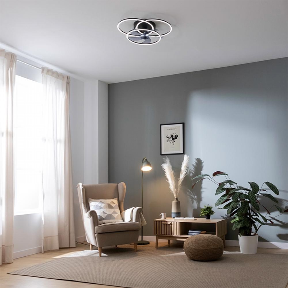 ENERGYSILENCE LAMPAERO 670 FLOWLIGHT 08650 - Ανεμιστήρας Οροφής 2 σε 1 20W