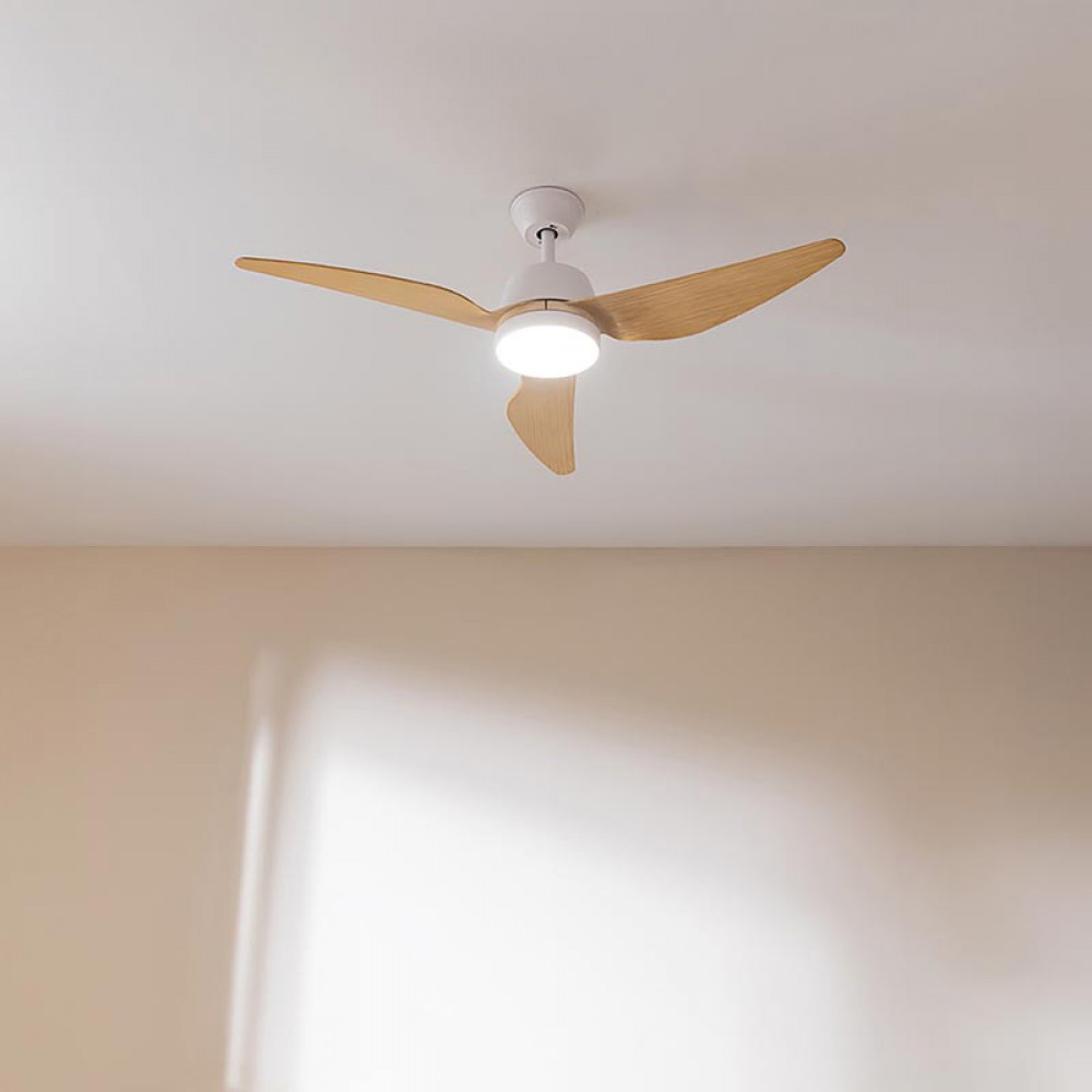 ENERGY SILENCE AERO 5200 WHITE WOOD 08492 - Ανεμιστήρας Οροφής 2 Σε 1 62W