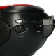 SCD-24 RED /BLACK - Φορητό Ηχοσύστημα Με CD Player & Ραδιόφωνο Κόκκινο