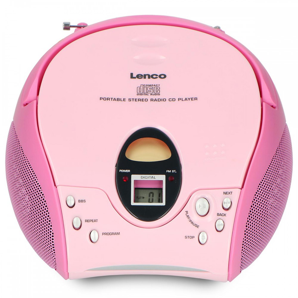 SCD-24 PINK - Φορητό Ηχοσύστημα Με CD Player & Ραδιόφωνο Ροζ