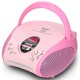 SCD-24 PINK - Φορητό Ηχοσύστημα Με CD Player & Ραδιόφωνο Ροζ