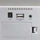 CR-520 SILVER - Ψηφιακό Ρολόι Επιτραπέζιο Με Ξυπνητήρι, Ραδιόφωνο & Ενσύρματη USB Φόρτιση Ασημί