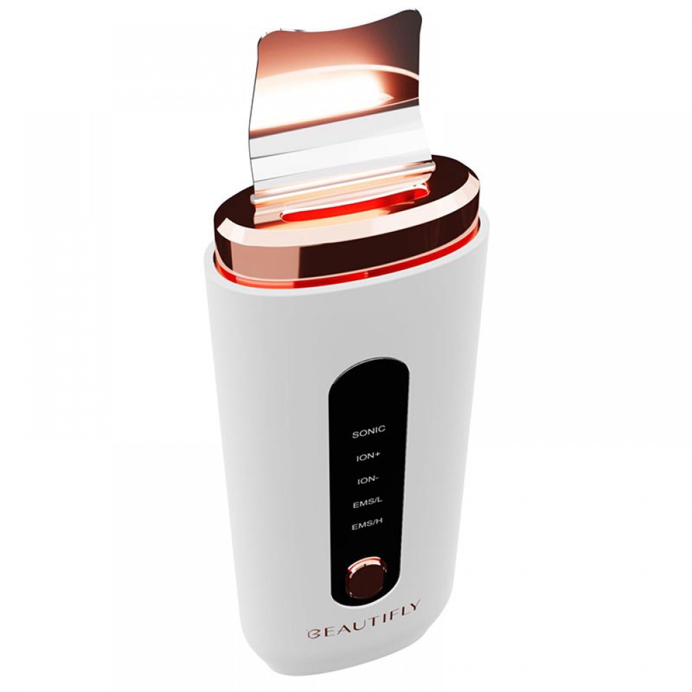 B-SCRUB PRO - Σπατούλα Cavitation Peeling Προσώπου για Καθαρισμό/Αντιγήρανση με Υπερηχητικές Δονήσεις, Φωτοθεραπεία, ΙΟΝ+/-και EMS