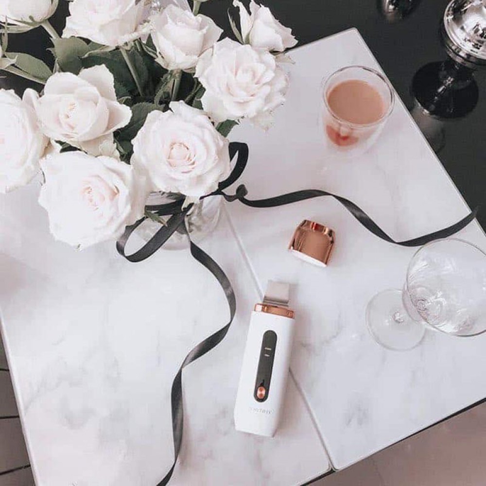 B-SCRUB PRO - Σπατούλα Cavitation Peeling Προσώπου για Καθαρισμό/Αντιγήρανση με Υπερηχητικές Δονήσεις, Φωτοθεραπεία, ΙΟΝ+/-και EMS