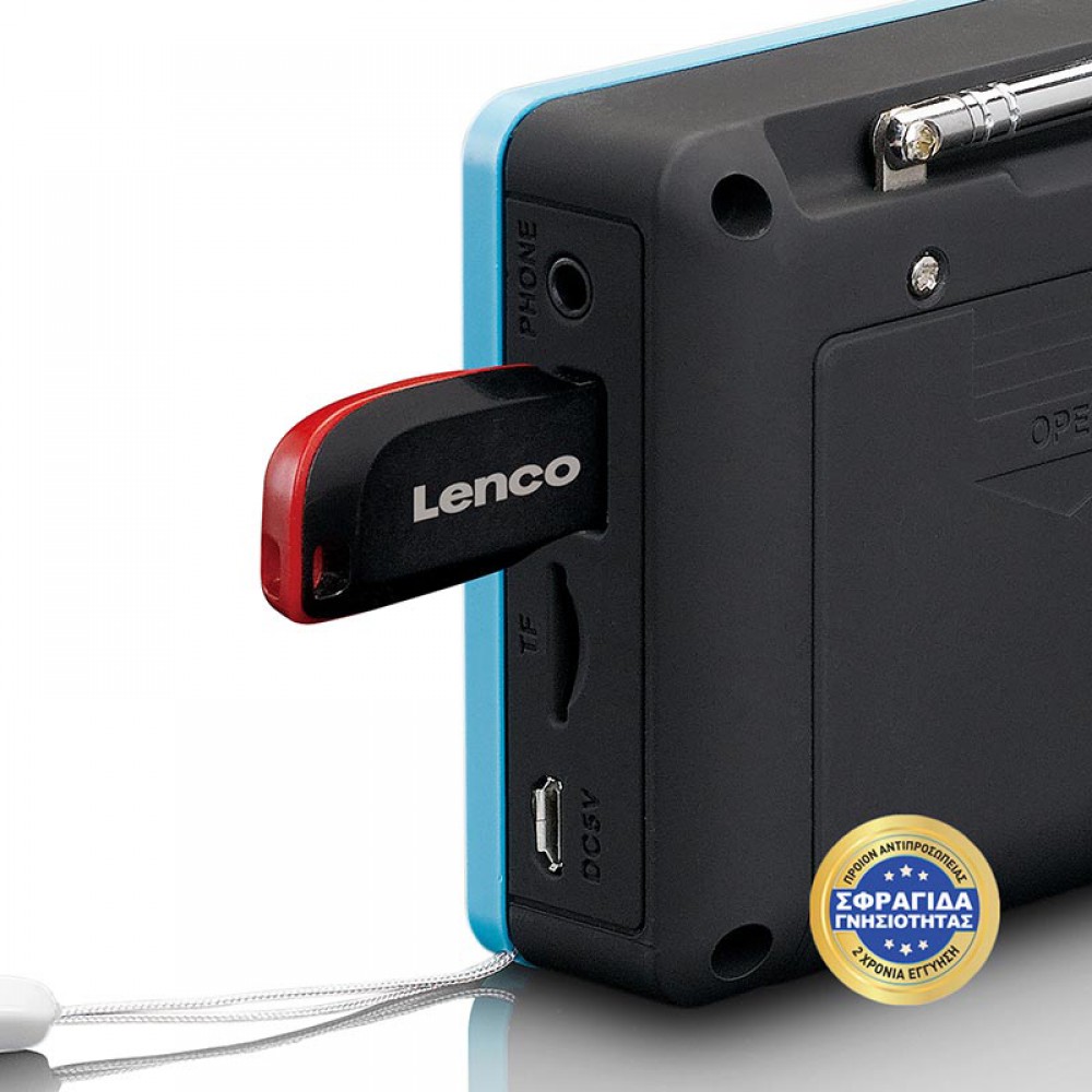MPR-034WH - Φορητό Ραδιόφωνο Επαναφορτιζόμενο με USB Μπλε