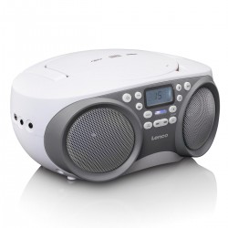 SCD-301 GREY / WHITE - Φορητό Ηχοσύστημα Με CD / MP3 / USB Player & Ραδιόφωνο Γκρι