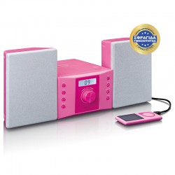MC-013PK - Μίνι Hi-Fi Ηχοσύστημα 2. 0 4 W Με CD Player Ροζ