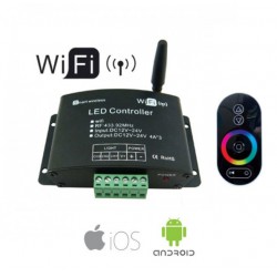 Wi-Fi Controller Με Επιπλέον Τηλεχειριστήριο Αφής RF Για RGB LED Ταινίες ACA