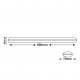 20W LED Έτοιμο Πλαστικό Γραμμικό Φωτιστικό 120° Σε Γκρι 230V IP66 ECO ACA