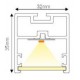 LED Γραμμικό Κρεμαστό Φωτιστικό Σειρά HOLY Σε 3 Σχήματα - Στρογγυλό, S και Ευθεία