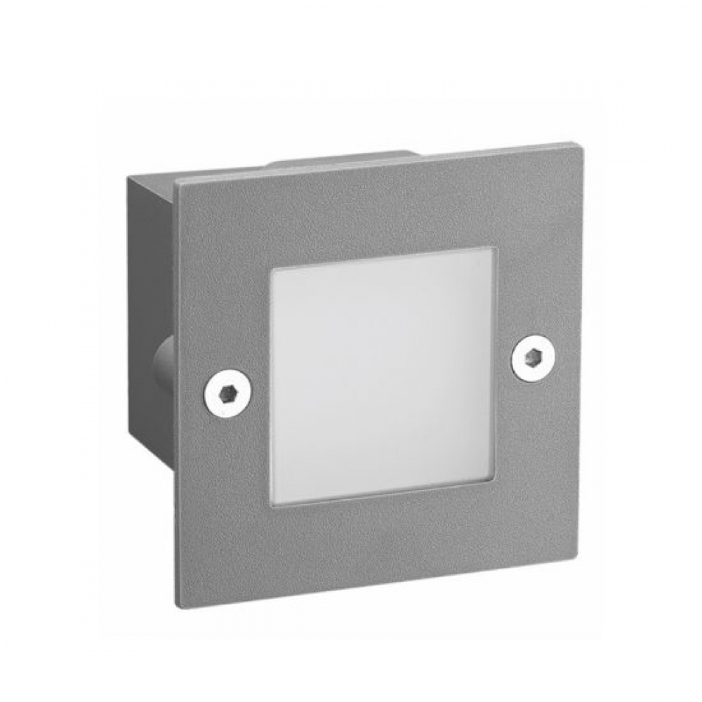 Αδιάβροχη Χωνευτή Γκρι Απλίκα LED SMD 2W  IP54 ACA