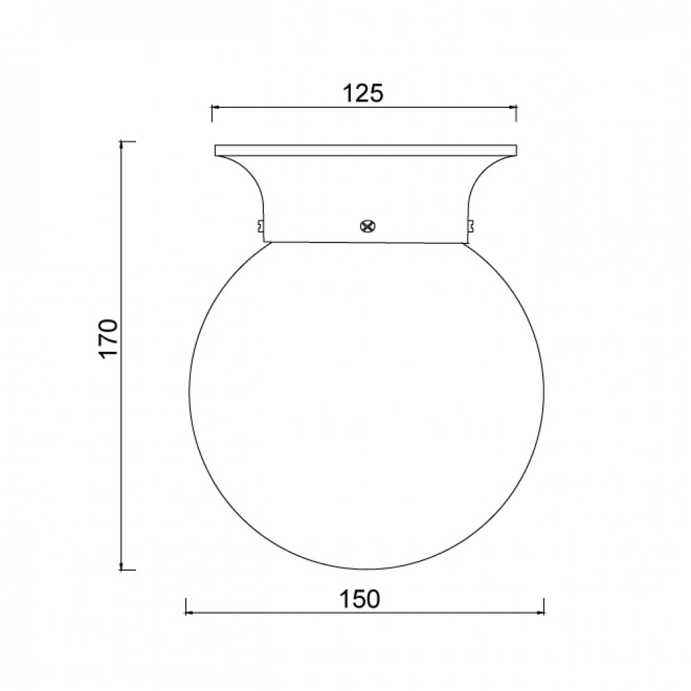 Επίτοιχο Φωτιστικό Σε Λευκό Πορσελάνης Με Λευκό Γυαλί Διαχύτη IP20 1xE27 