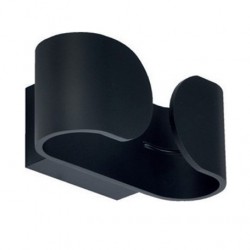 LED COB 6W Επίτοιχο Φωτιστικό Σποτ Σε Μαύρο Χρώμα 160x70 IP20 2xLED