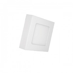 8W LED SMD Τετράγωνο Slim Panel Σε Λευκό Χρώμα 120º 230V IP44 NIKI-ALPI ACA