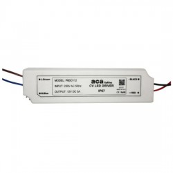 Αδιάβροχο LED Πλαστικό Τροφοδοτικό 60W 230V AC - 12V DC IP67 ACA