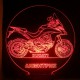 LED Φωτιστικό Χαραγμένο Plexiglass Με Σχέδιο Moto Ducati Με Διακόπτη ON/OFF AlphaLed