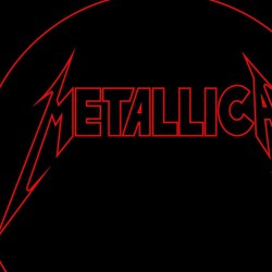 LED Φωτιστικό Χαραγμένο Plexiglass Με Σχέδιο Metallica Με Διακόπτη ON/OFF AlphaLed