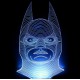 LED Φωτιστικό Χαραγμένο Plexiglass Με Σχέδιο Batman Με Διακόπτη ON/OFF AlphaLed
