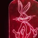 LED Φωτιστικό Χαραγμένο Plexiglass Με Σχέδιο Bugs Bunny Με Διακόπτη ON/OFF AlphaLed