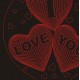 LED Φωτιστικό Χαραγμένο Plexiglass Με Σχέδιο Καρδιές I LOVE YOU Με Διακόπτη ON/OFF AlphaLed