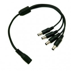 Καλώδιο Διακλαδωτής Τροφοδοσίας DC Connector Αρσενικό(5,5x2,1mm) σε 4 Θηλυκά(5,5x2,1mm) CV-PL-004 Amarad