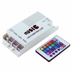 RGB Music Sound Controller Dimmer 12-24V DC 3x3 A max Amarad
