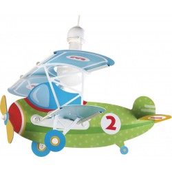 Baby Planes Φωτιστικό Οροφής Σε Σχήμα Αεροπλάνου Σε Πράσινο Χρώμα E27 Ango