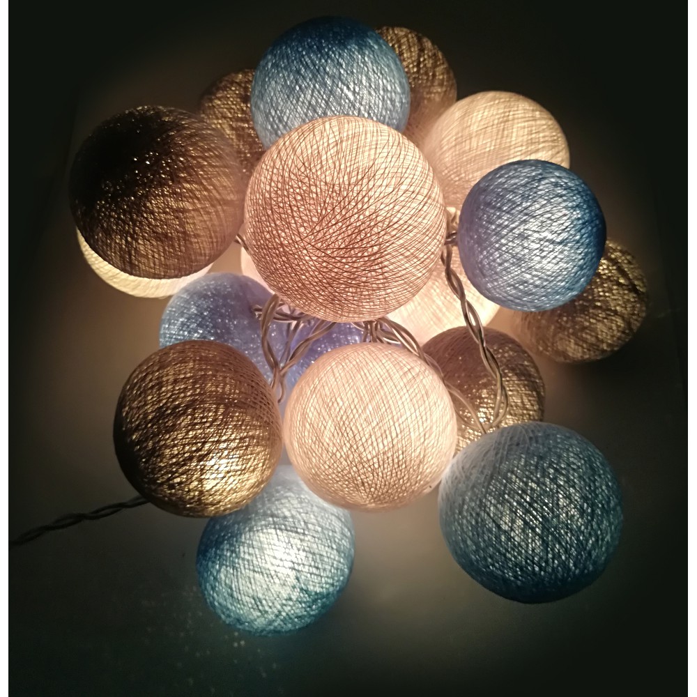 Έτοιμη Διακοσμητική Γιρλάντα Beelights Με Φωτάκια Σε Χρωματισμούς Bluewave DIMMABLE