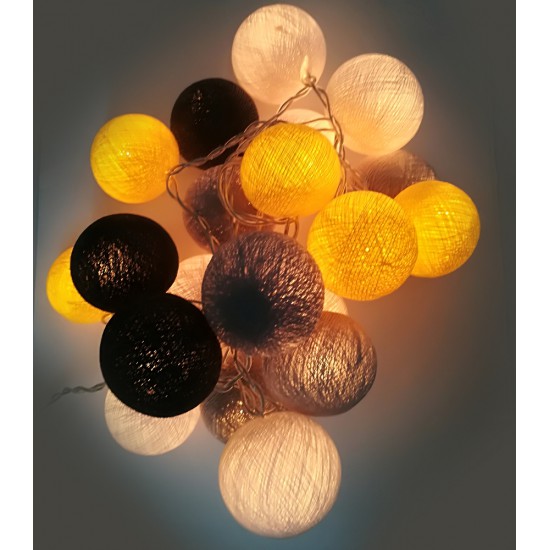 Έτοιμη Διακοσμητική Γιρλάντα Beelights Με Φωτάκια Σε Χρωματισμούς Lemonfresh