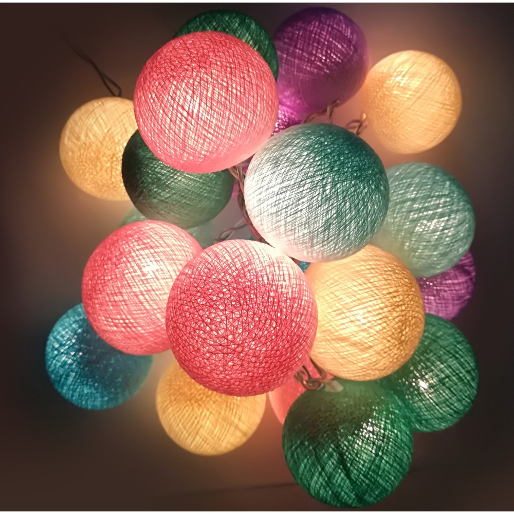 Έτοιμη Διακοσμητική Γιρλάντα Beelights Με Φωτάκια Σε Χρωματισμούς Pastel DIMMABLE