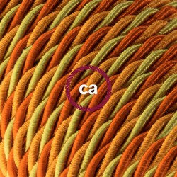 Στριφτό Υφασμάτινο Καλώδιο TG04 - Rayon Orange Creative Cables
