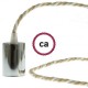 Στριφτό Υφασμάτινο Καλώδιο Από Τριχιά Βαμβάκι και Φυσικό Λινό TN07 - Country Creative Cables