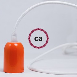 Υφασμάτινο Καλώδιο Λευκό Στρόγγυλο RM01 Creative Cables