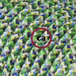 Υφασμάτινο Καλώδιο Στρόγγυλο RX05 Πράσινο Pixel 