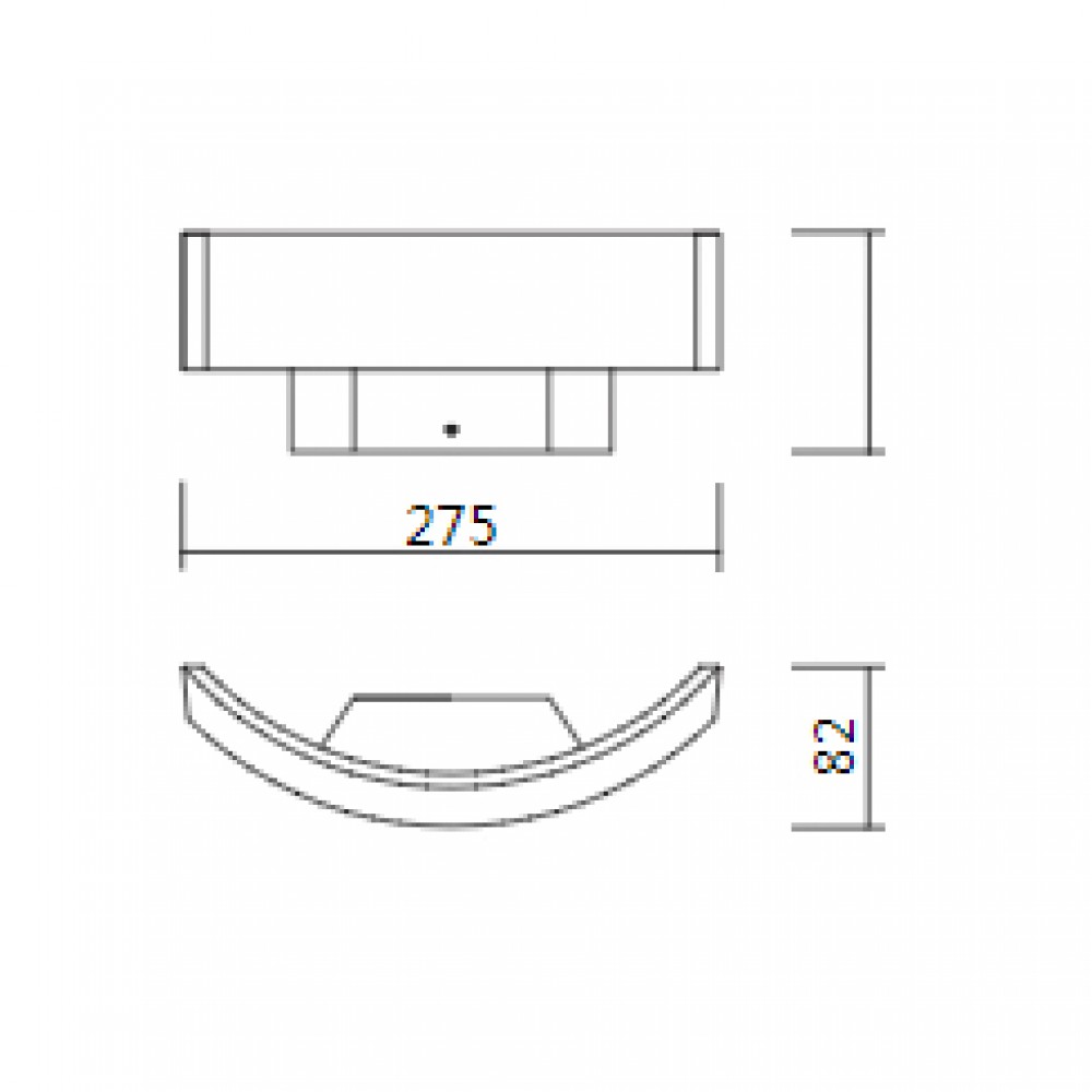 Αδιάβροχη LED Eveligh Απλίκα 6W Από Αλουμίνιο 45º 230V Σε Δύο Χρώματα IP54 VISION Eurolamp