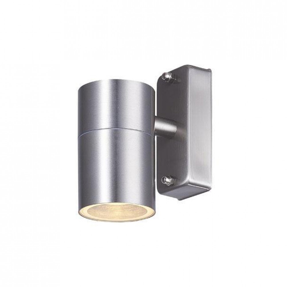 Απλίκα Inox Μονού Φωτισμού DOWN Φ60 Σε Νίκελ Σατινέ 1xGU10 IP44 Eurolamp Απλίκα Inox Μονού Φωτισμού DOWN Φ60 Σε Νίκελ Σατινέ 1xGU10 IP44 Eurolamp