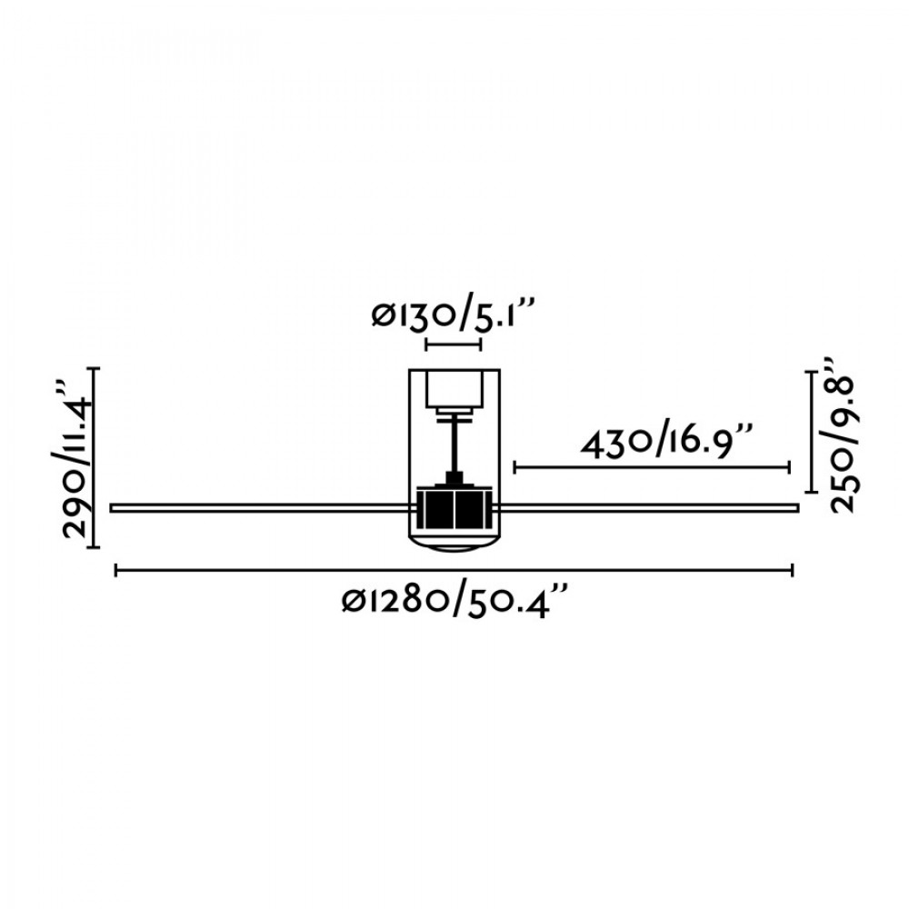 Ανεμιστήρας Με Ατσάλινο DC Μοτέρ Και Λεπίδες Από PC IP20 MINI TUBE FAN FARO