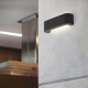 LED Εξωτερικό Επιτοίχιο Φωτιστικό 6W Αλουμινίου Με Γυάλινο Οπάλ Διαχύτη BRACKET FARO