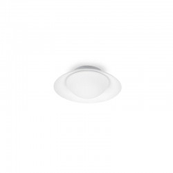 Μεταλλικό Φωτιστικό Οροφής Με Οπάλ Διαχύτη Σε Λευκό Χρώμα Ø200 1xG9 SIDE FARO