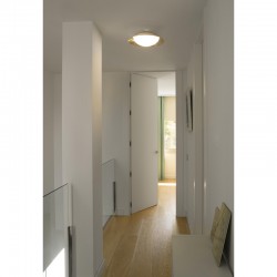 LED Μεταλλικό Φωτιστικό Οροφής 15W Σε Μαύρο-Χάλκινο Χρώμα Ø390 1xG9 SIDE FARO