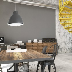 Μεταλλικό Κρεμαστό Φωτιστικό Καμπάνα Σε Σκούρο Γκρι Χρώμα 1XE27 CHARLOTTE FARO