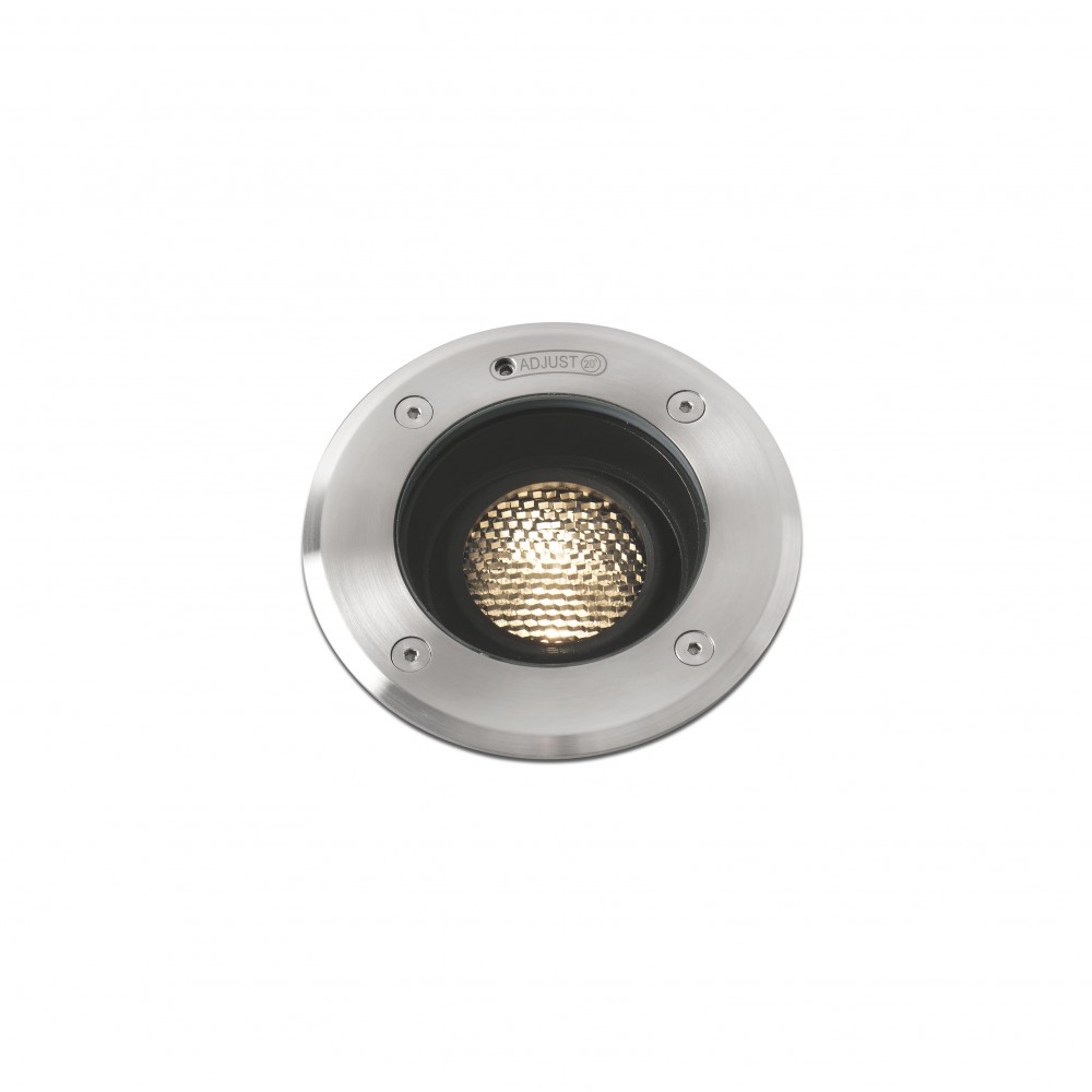 GEISER LED Γκρι Χωνευτό Φωτιστικό με δυνατότητα προσαρμογής inox 10° FARO