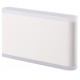 Led Απλίκα Επίτοιχη 12W 230V IP65 Θερμό Σε Λευκό Ματ Με Οπαλ PC Κάλυμμα Led Id