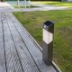 LED Ηλιακό Φωτιστικό Κολωνάκι 2.3W Σε Ασημί Χρώμα Με Αισθητήρα Κίνησης IP44 SOLSTEL LUTEC