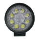 Προβολέας LED Εργασίας Round 24 Watt 10-30v Ψυχρό Λευκό